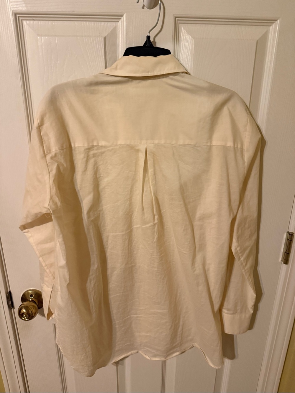 Zara Cream Pintuck Shirt with Floral Embroidery - Picture 3 of 4